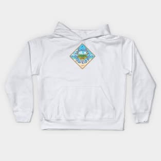 Sarasota, Florida, Blue Crab on Beach Kids Hoodie